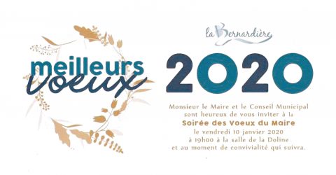 voeux 2020 La Bernardière