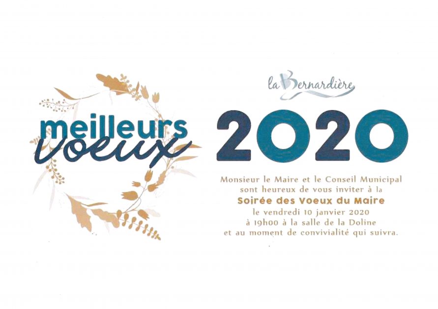 voeux 2020 La Bernardière